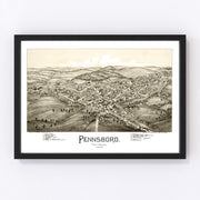 Pennsboro Vintage Map 1899