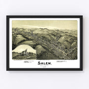 Salem Vintage Map 1899