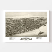 map of Sistersville