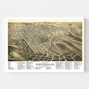 map of Winston-Salem
