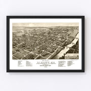 Albany Vintage Map 1885