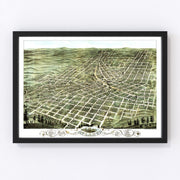 Atlanta Vintage Map 1871