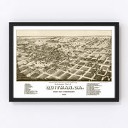 Quitman Vintage Map 1885