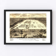 Savannah Vintage Map 1734