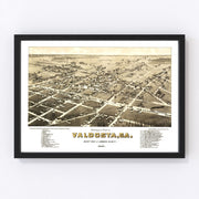 Valdosta Vintage Map 1885
