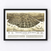 Green Cove Springs Vintage Map 1885