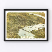 Jacksonville Vintage Map 1893