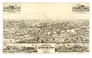 Vintage Map of Longwood, Florida 1885