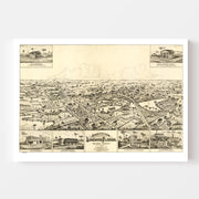 Vintage Map of Longwood, Florida 1885