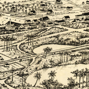Vintage Map of Longwood, Florida 1885
