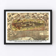 Louisville Vintage Map 1883