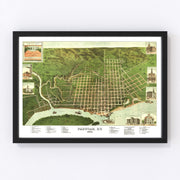 Paducah Vintage Map 1889