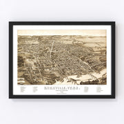 Knoxville Vintage Map 1886