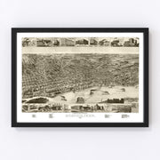 Memphis Vintage Map 1887