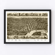 Montgomery Vintage Map 1887