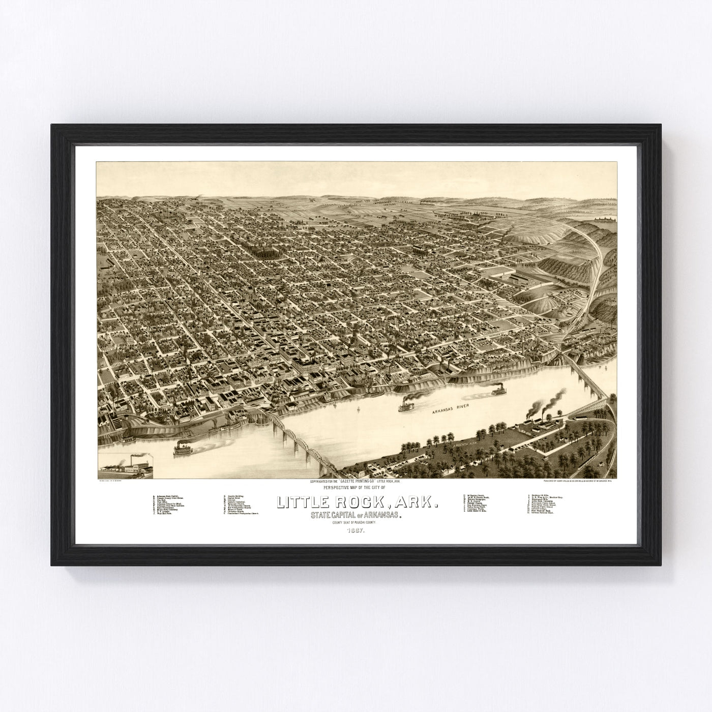 map of Little Rock