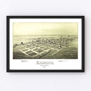 Edmond Vintage Map 1891