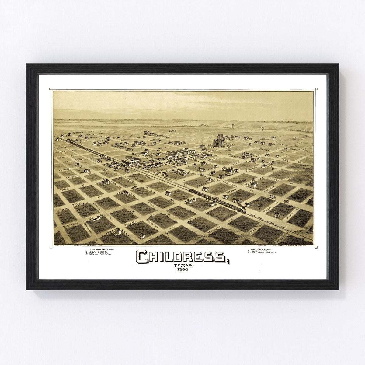Childress Vintage Map 1890