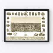 Dallas Vintage Map 1892