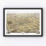 Denison Vintage Map 1873