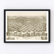 Denison Vintage Map 1891