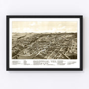 Greenville Vintage Map 1886