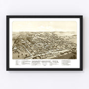 Hone Grove Vintage Map 1885