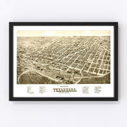 Texarkana Vintage Map 1888