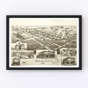 Wolfe City Vintage Map 1891