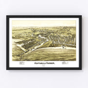 Ashtabula Harbor Vintage Map 1896