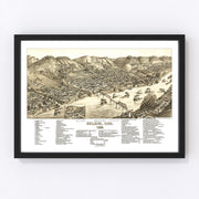 Bellaire Vintage Map 1882