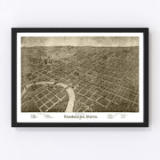 Columbus Vintage Map 1872