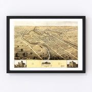 Elyria Vintage Map 1868