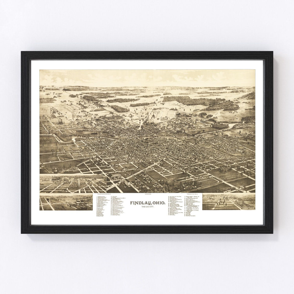 Findlay Vintage Map 1889