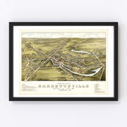 Garrettsville Vintage Map 1883