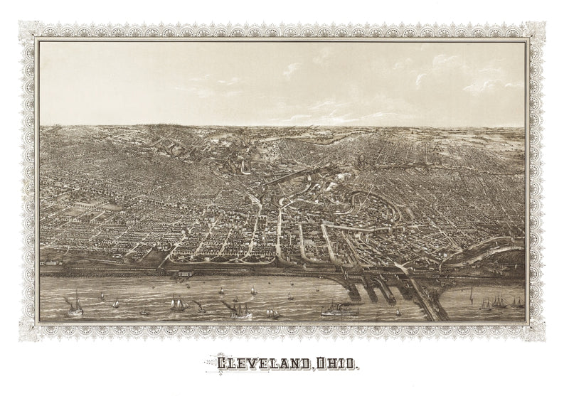 Size comparison using Vintage Map of Lima, Ohio 1892