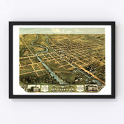 Massillon Vintage Map 1870