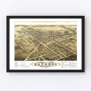 Ravenna Vintage Map 1882