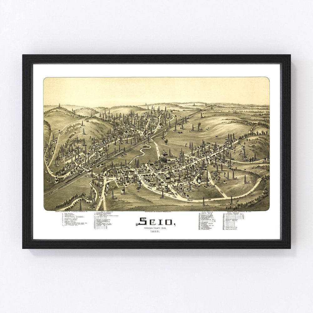 Scio Vintage Map 1899
