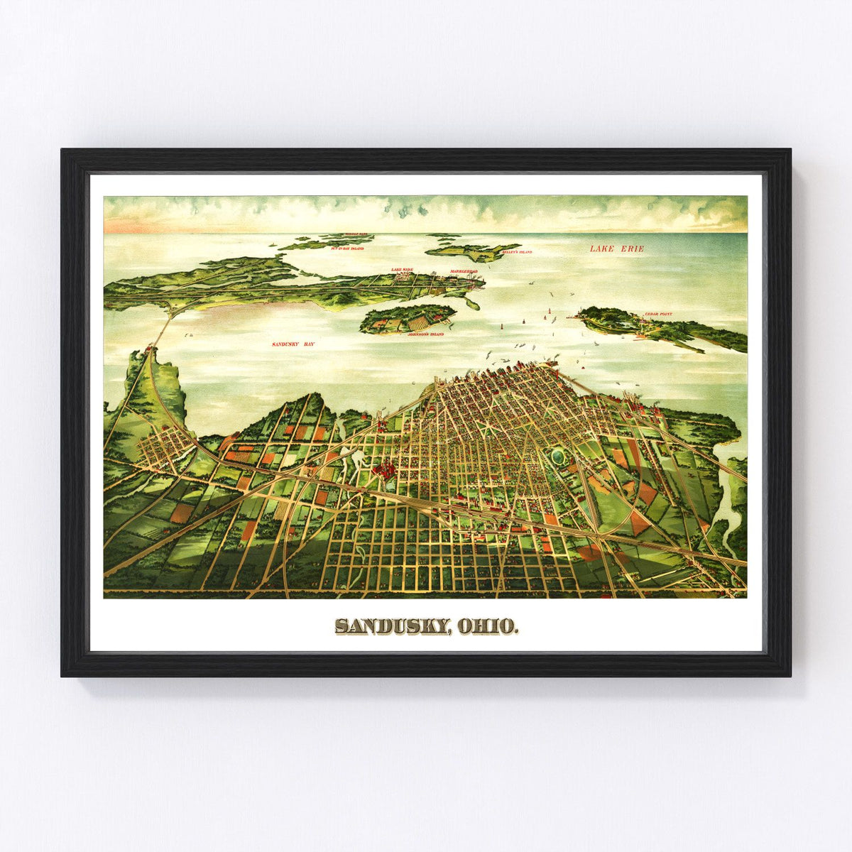 Sandusky Vintage Map 1898