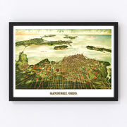 Sandusky Vintage Map 1898