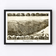 Toronto Vintage Map 1899