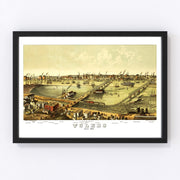 Toledo Vintage Map 1876