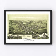 Woodsfield Vintage Map 1899