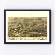 Delphi Vintage Map 1868