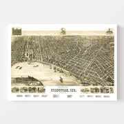 map of Evansville
