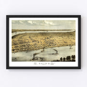 Cairo Vintage Map 1867