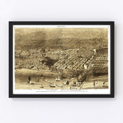 Chicago Vintage Map 1874