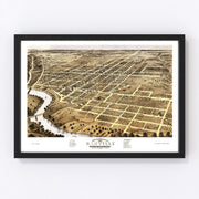 Danville Vintage Map 1869