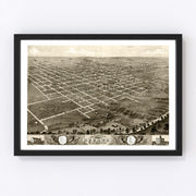 Decatur Vintage Map 1869